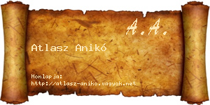 Atlasz Anikó névjegykártya