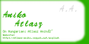 aniko atlasz business card